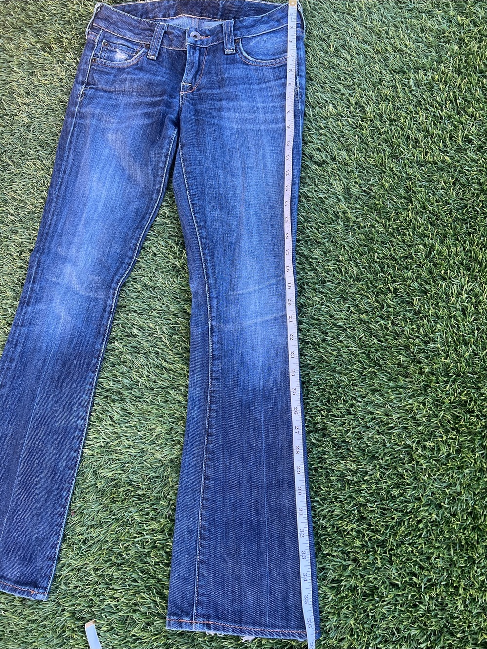 Lucky Brand Women's Dark Blue Flare Jeans - Picture 4 of 11